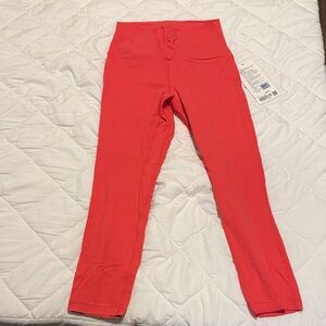 lululemon athletica Bright Coral Leggings
